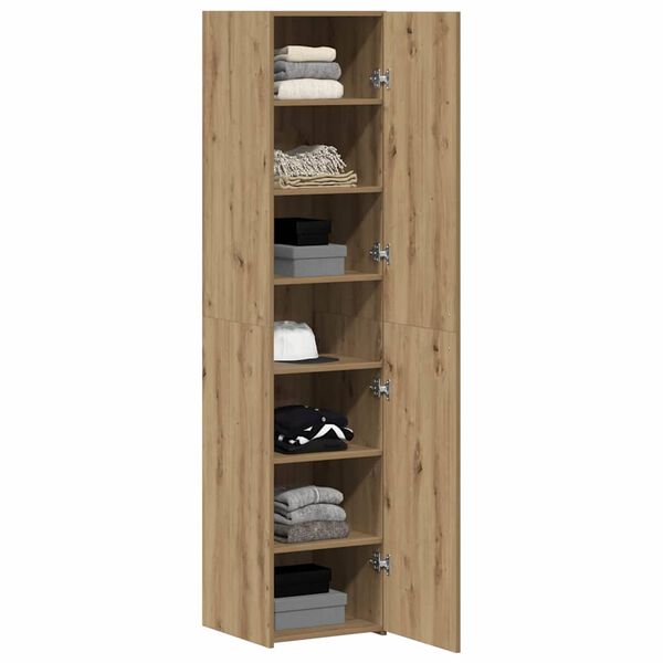 vidaXL Highboard Umjetnički hrast 40 x 42,5 x 185 cm