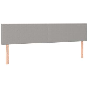 vidaXL Uzglavlja svjetlosiva 160x5x78/88 cm od tkanine