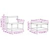 vidaXL Set vanjskih sofa s jastukom 6 pcs Prirodna i bež