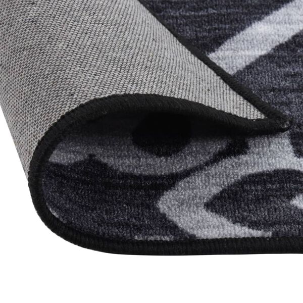 vidaXL Tepih-staza crna 80 x 500 cm