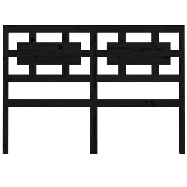 vidaXL Uzglavlje za krevet crni 185,5 x 4 x 100 cm od masivne borovine