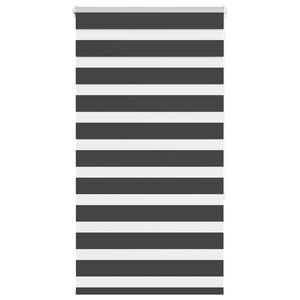 vidaXL Zavjesa zebra crna 75x150 cm &scaron;irina tkanine 70,9 cm poliester