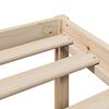 vidaXL Krevet s regalom za knjige bez madraca 90x190 cm od borovine
