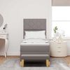 vidaXL Krevet s opruga kutije Sivo-smeđa 80 x 200 cm tkanina