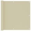 vidaXL Balkonski zastor krem 90 x 500 cm od tkanine Oxford