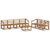 vidaXL Set vanjskih sofa 8 pcs Prirodna Čvrsto drvo akacije