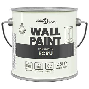 vidaXL Boja za zidove Smeđa 2,5 L Zidni otisak