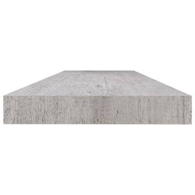 vidaXL Plutajuća zidna polica siva boja betona 120 x 23,5 x 3,8 cm MDF