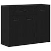 vidaXL Komoda crni hrast 88x30x70 cm Inženirsko drvo