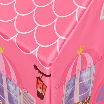 vidaXL Dječji šator za igru s 250 loptica ružičasti 69 x 94 x 104 cm
