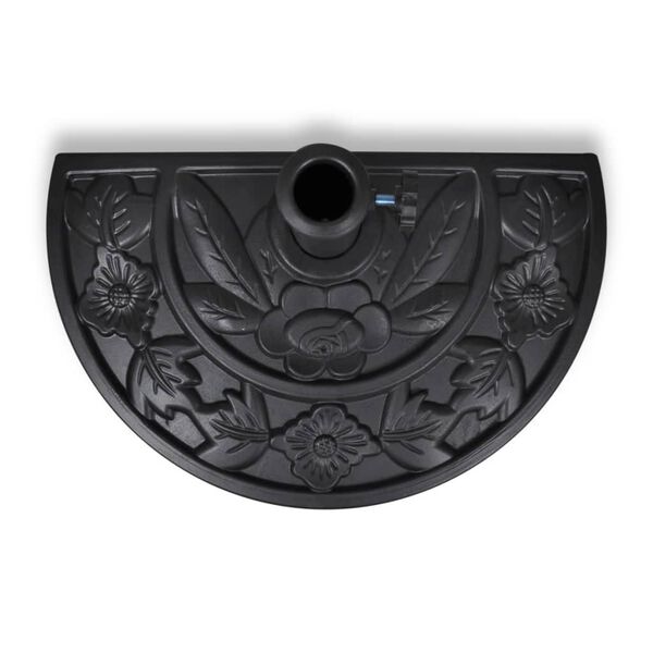 Polukružni stalak za suncobran od smole