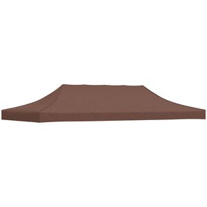 vidaXL Krov za &scaron;ator za zabave 6 x 3 m smeđi 270 g/m&sup2;