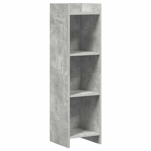 vidaXL Police za knjige Betonska siva 30 x 30 x 111 cm