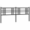 vidaXL Metalno zamjensko uzglavlje crno 180 cm