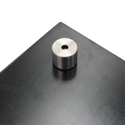 vidaXL Kuhinjska zaštita od prskanja crna 80 x 50 cm kaljeno staklo