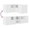 vidaXL Kutni ormarić bijeli 160 x 40 x 45 cm od konstruiranog drva