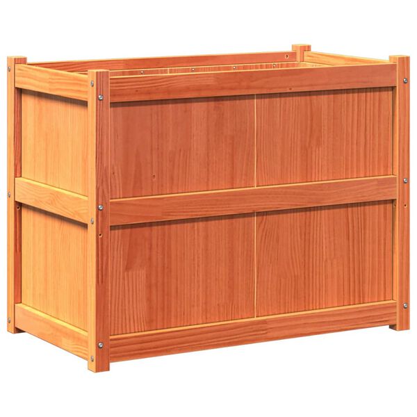 vidaXL Vrtna sadilica voštano smeđe boje 90 x 50 x 70 cm od borovine