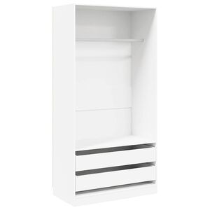 vidaXL Ormar bijeli 100 x 50 x 200 cm od konstruiranog drva