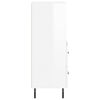 vidaXL Komoda sjajna bijela 34,5 x 34 x 90 cm od konstruiranog drva