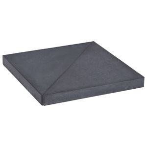 vidaXL Uteg za suncobran crni granitni četvrtasti 15 kg
