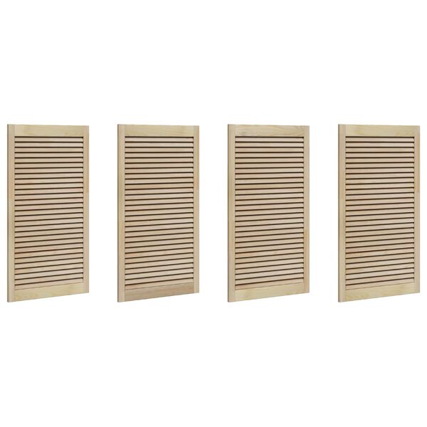 vidaXL Ormarna vrata s vratima 4 pcs Prirodna 110 x 2,1 x 59,5 cm