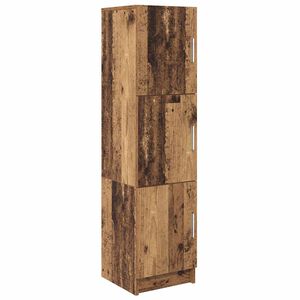 vidaXL Highboard Staro drvo 31.5 x 32 x 122.5 cm