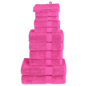 vidaXL 12-dijelni vrhunski set ručnika SOLUND ružičasti 600 gsm
