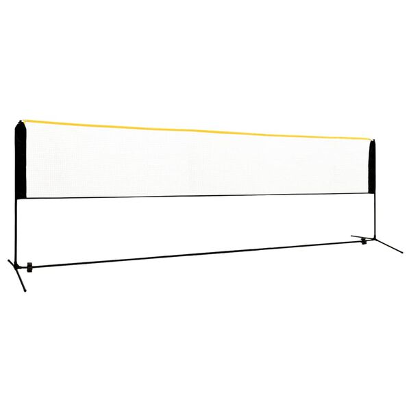 vidaXL Podesiva mreža za badminton 500 x 103 x 94 - 158 cm metalna