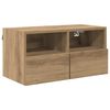 vidaXL TV zidni ormar 60 x 30 x 30 cm Umjetnički hrast