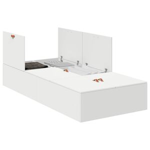 vidaXL Krevet s ladicama Bijelo 80 x 200 cm Konstruirano drvo