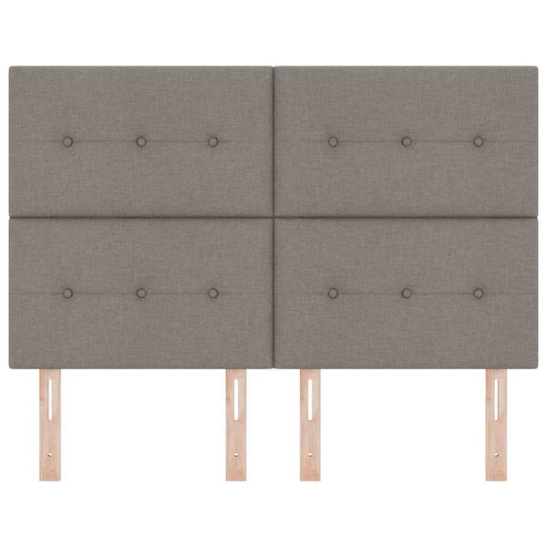 vidaXL Uzglavlje podesivo po visini Sivo-smeđa 160 cm tkanina