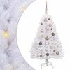 vidaXL Umjetno božićno drvce 120 cm PVC i čelik Bijela