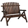 vidaXL Vrtna klupa s 2 sjedala 119 x 85 x 98 cm masivno drvo smreke
