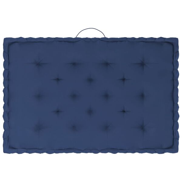 vidaXL Paletni podni jastuci 3 kom svjetlomodri pamučni