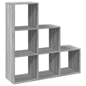 vidaXL Pregrada / regal za knjige 3 razina sonoma 99x29x99 cm drveni
