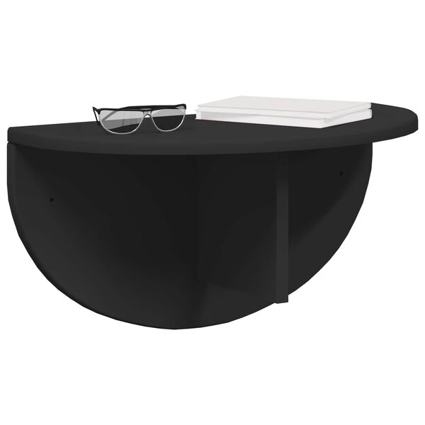 vidaXL Polica na zidu Zidne Crna 48 x 24 x 24 cm Konstruirano drvo