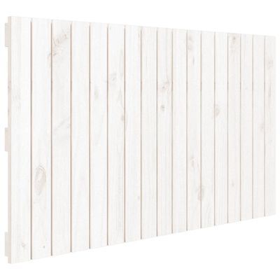 vidaXL Zidno uzglavlje bijelo 108 x 3 x 60 cm od masivne borovine