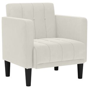 vidaXL Sofa fotelja s naslonima za ruke krem boje 53 cm bar&scaron;unasta