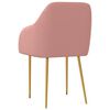 vidaXL Blagovaonske stolice 6 kom ružičaste bar&scaron;unaste