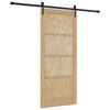 vidaXL Klizna vrata ORKDAL 86 x 198,5 cm Masivna borovina Prirodna
