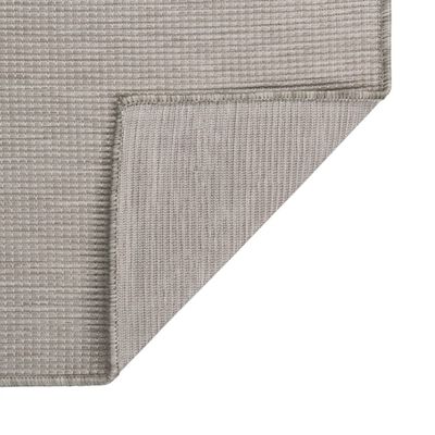 vidaXL Vanjski tepih ravnog tkanja 120 x 170 cm sivo-smeđi
