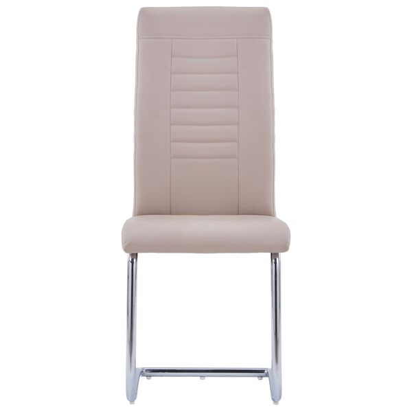 vidaXL Konzolne blagovaonske stolice od umjetne kože 2 kom cappuccino