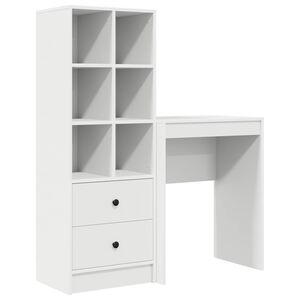 vidaXL Stol Bijelo 105,5 x 34 x 127 cm 2 kom.