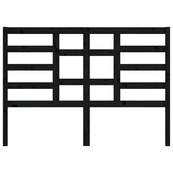 vidaXL Uzglavlje za krevet crno 166 x 4 x 104 cm od masivne borovine