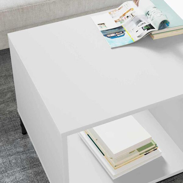 vidaXL Kava Stol s ladicama Bijelo 90 x 49 x 46 cm Konstruirano drvo