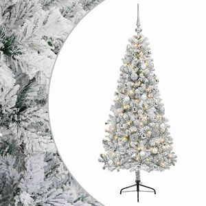 vidaXL Umjetno božićno drvce s kuglicom 120 cm 150 LED lampica