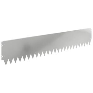 vidaXL Ograda oko Travnjaka 10 pcs 103 x 20 cm Čelik Srebrna