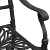 vidaXL 3-dijelni bistro set crni od lijevanog aluminija
