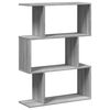 vidaXL Pregrada / regal za knjige 3 razina sonoma 70x24x97 cm drveni