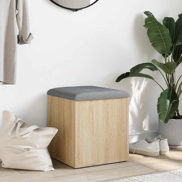 vidaXL Klupa za odlaganje Sonoma hrast 42x42x45 cm Konstruirano drvo